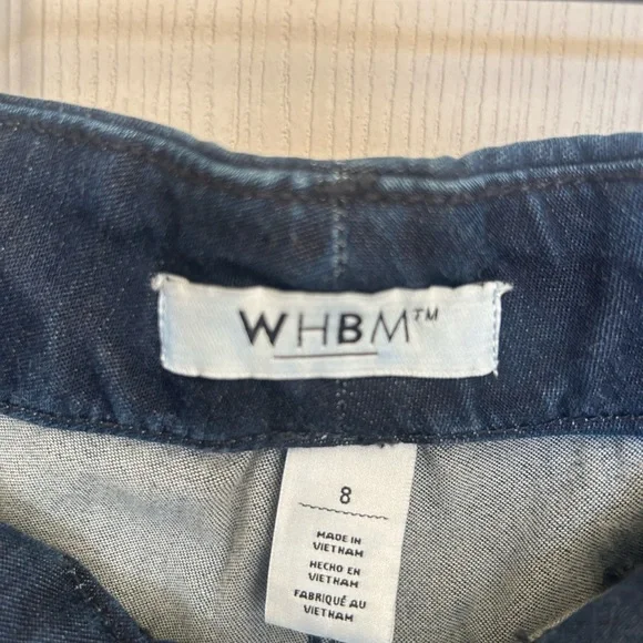 White House Black Market Wide Leg Dark Wash Jeans - Picture 2 of 4